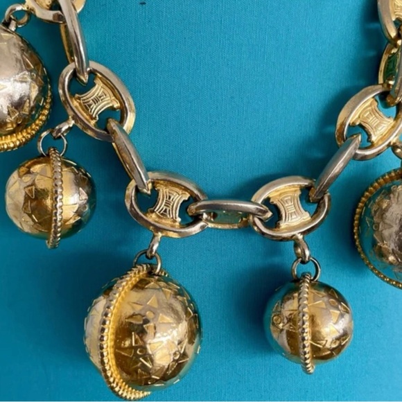 Gold and Silver Authentic Celine Charm Bracelet - Picture 4 of 5